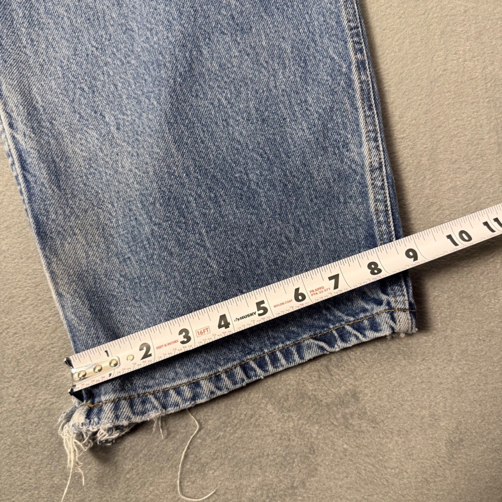 90s Tommy Hilfiger Carpenter Jeans Mens 33x32 Light Distressed 90s Baggy Skater - Picture 8 of 14